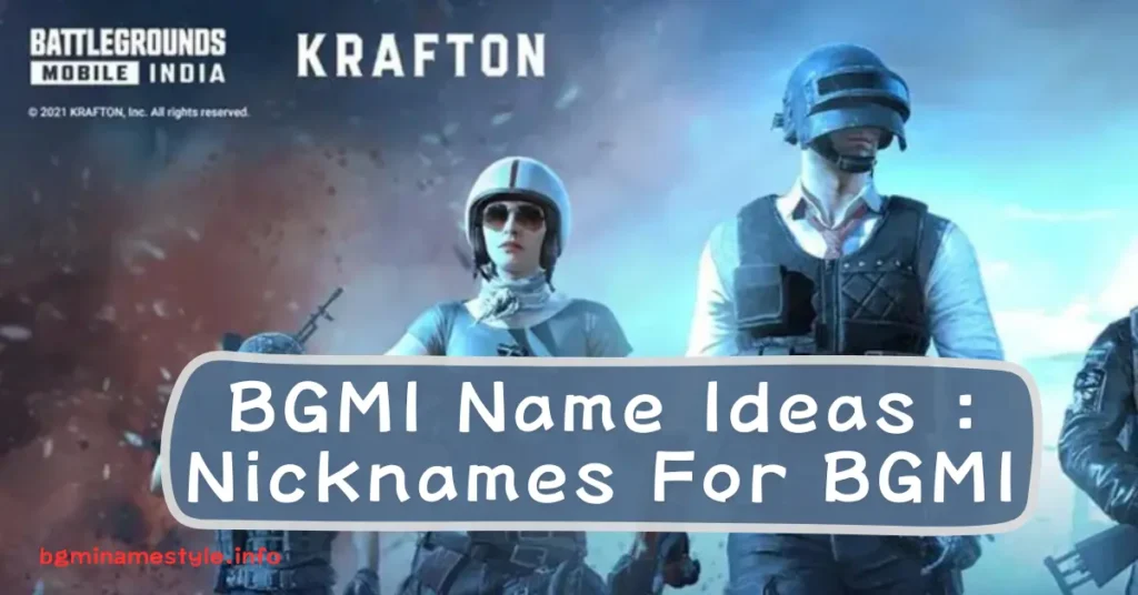 bgmi name ideas