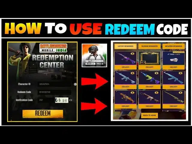 How to use bgmi redeem codes